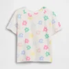Camiseta estampada combinable para bebés y niños pequeños