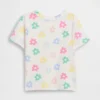 Camiseta estampada combinable para bebés y niños pequeños