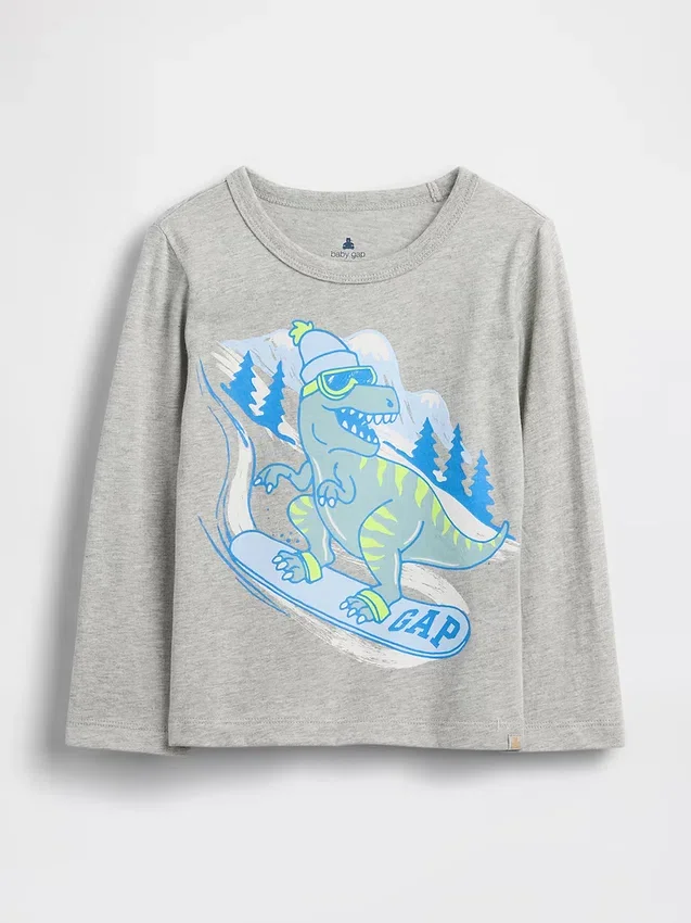 Camiseta estampada para bebés y niños pequeños