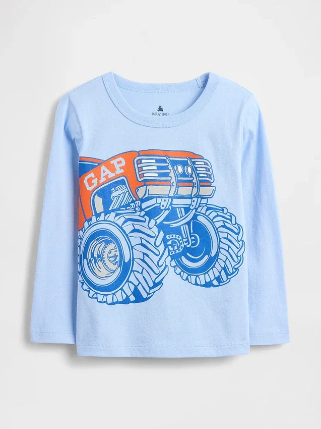 Camiseta estampada para bebés y niños pequeños