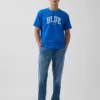 Camiseta «Get Blue» con logotipo y corte holgado