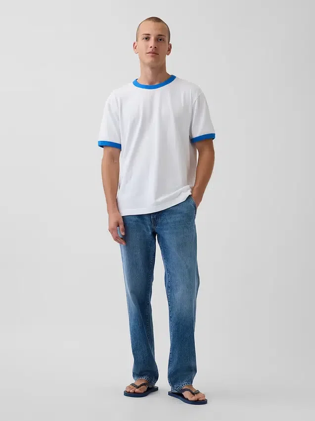 Camiseta «Get Blue» con logotipo y corte holgado