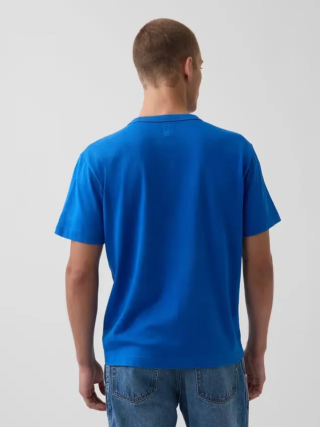 Camiseta «Get Blue» con logotipo y corte holgado