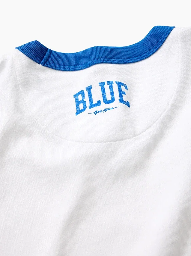 Camiseta «Get Blue» con logotipo y corte holgado