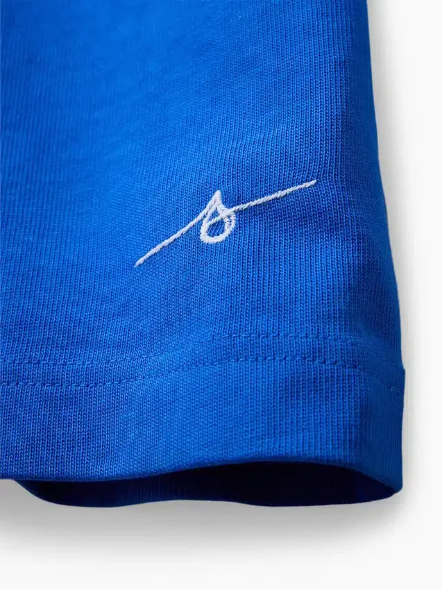 Camiseta «Get Blue» con logotipo y corte holgado