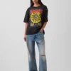 Camiseta gráfica corta de tejido grueso de Soundgarden