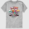 Camiseta gráfica de manga corta para niños pequeños con el logotipo de «Super Kitties»
