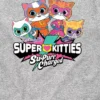 Camiseta gráfica de manga corta para niños pequeños con el logotipo de «Super Kitties»