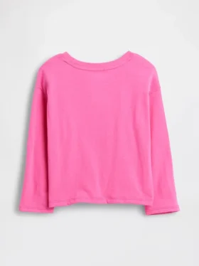 Camiseta gráfica holgada combinable para bebés y niños pequeños