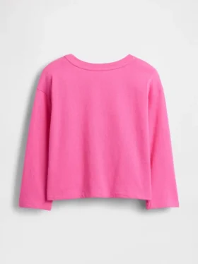 Camiseta gráfica holgada combinable para bebés y niños pequeños