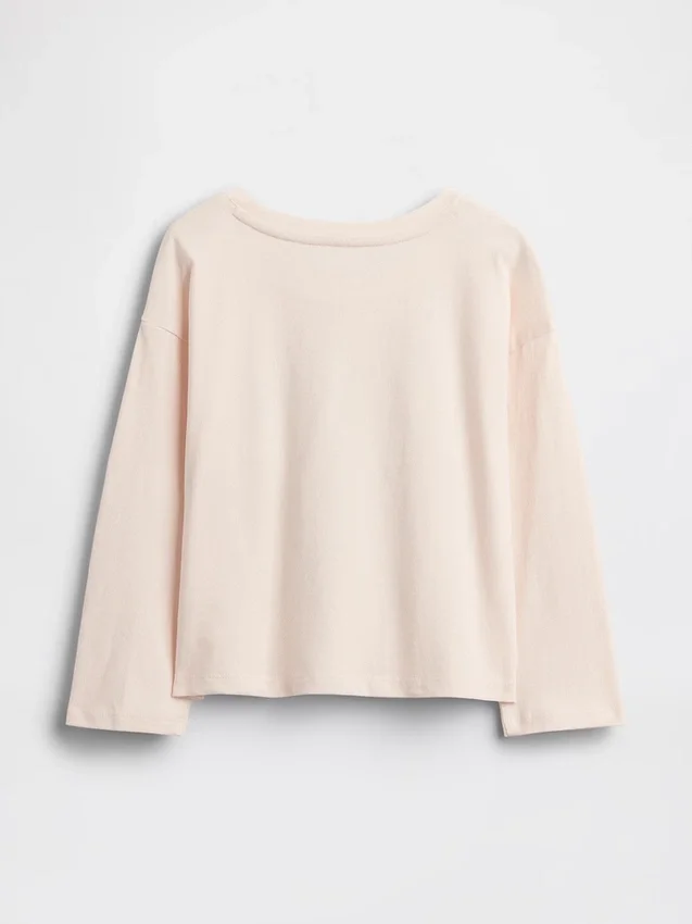 Camiseta gráfica holgada combinable para bebés y niños pequeños