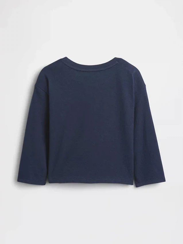 Camiseta gráfica holgada combinable para bebés y niños pequeños