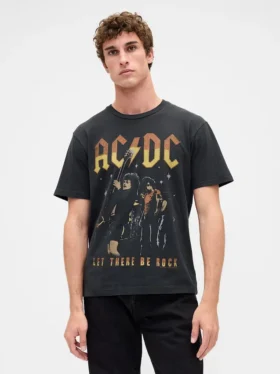 Camiseta gráfica holgada de AC/DC