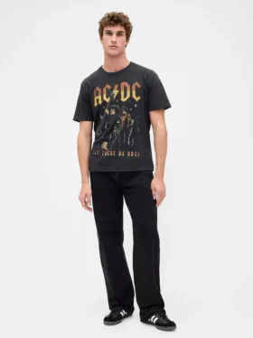 Camiseta gráfica holgada de AC/DC