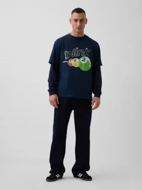 Camiseta gráfica holgada de Blink 182