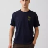 Camiseta gráfica holgada de tejido grueso