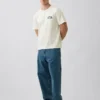 Camiseta gráfica holgada de tejido grueso
