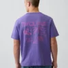Camiseta gráfica holgada de tejido grueso
