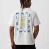 Camiseta gráfica holgada de tejido grueso