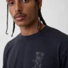 Camiseta gráfica holgada de tejido grueso