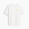 Camiseta gráfica holgada de tejido grueso