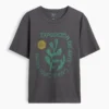 Camiseta gráfica holgada de tejido grueso