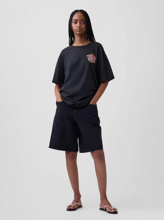 Camiseta gráfica holgada «Tlc»