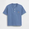 Camiseta Henley con bolsillo para bebés y niños pequeños