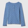 Camiseta Henley de punto calado para bebés y niños pequeños