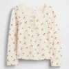 Camiseta Henley de punto calado para bebés y niños pequeños