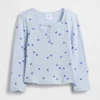 Camiseta Henley de punto calado para bebés y niños pequeños