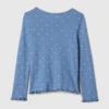 Camiseta Henley de punto calado para bebés y niños pequeños