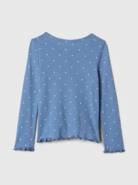 Camiseta Henley de punto calado para bebés y niños pequeños