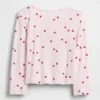 Camiseta Henley de punto calado para bebés y niños pequeños
