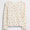 Camiseta Henley de punto calado para bebés y niños pequeños