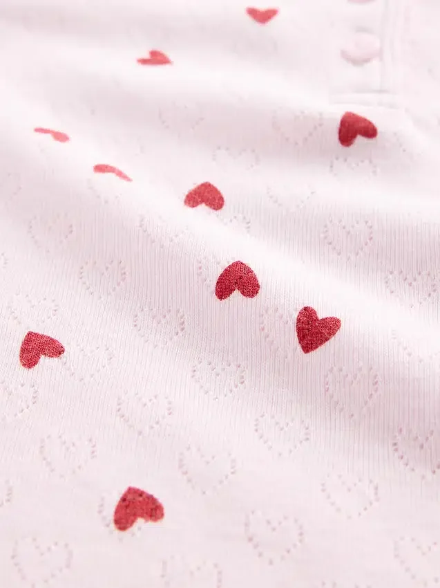 Camiseta Henley de punto calado para bebés y niños pequeños
