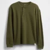 Camiseta Henley holgada para niños