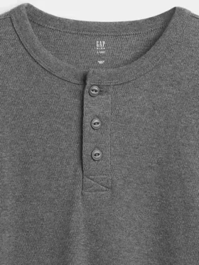 Camiseta Henley holgada para niños