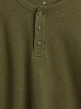 Camiseta Henley holgada para niños