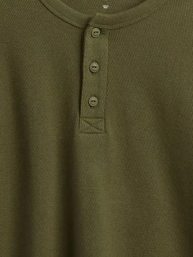 Camiseta Henley holgada para niños