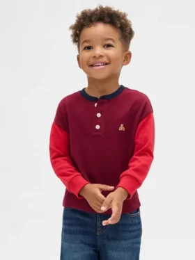 Camiseta Henley para bebés y niños pequeños