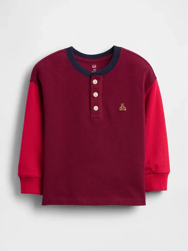 Camiseta Henley para bebés y niños pequeños