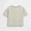 Camiseta holgada a cuadros para bebés y niños pequeños
