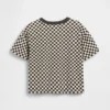 Camiseta holgada a cuadros para bebés y niños pequeños