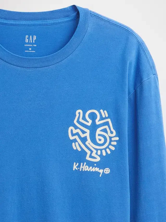 Camiseta holgada con estampado de Keith Haring