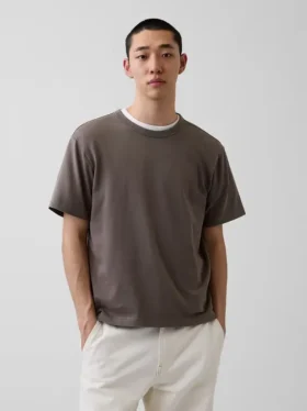 Camiseta holgada de peso grueso para adulto