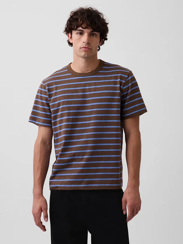 Camiseta holgada de peso grueso para adulto