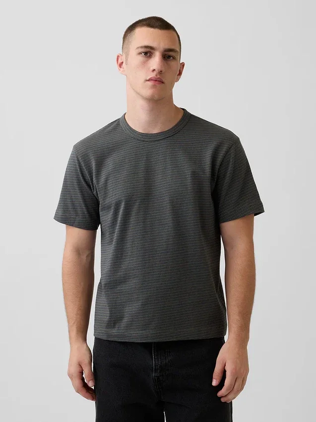 Camiseta holgada de peso grueso para adulto