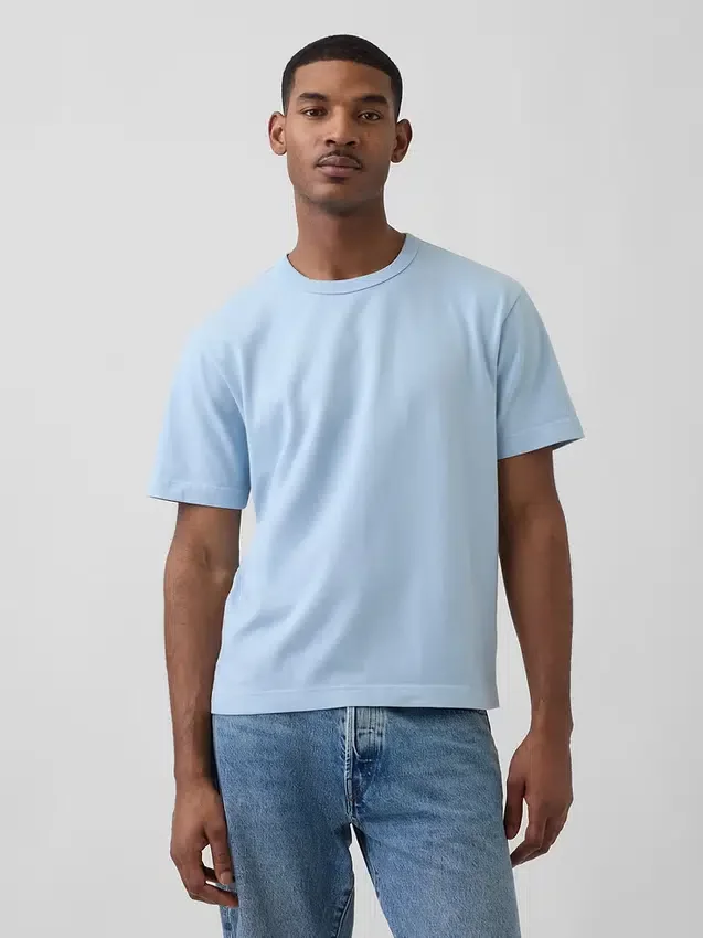 Camiseta holgada de peso grueso para adulto
