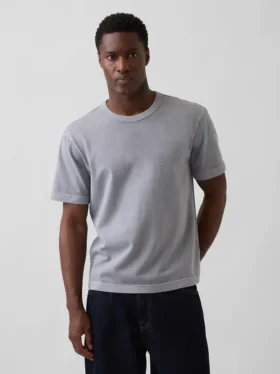 Camiseta holgada de peso grueso para adulto